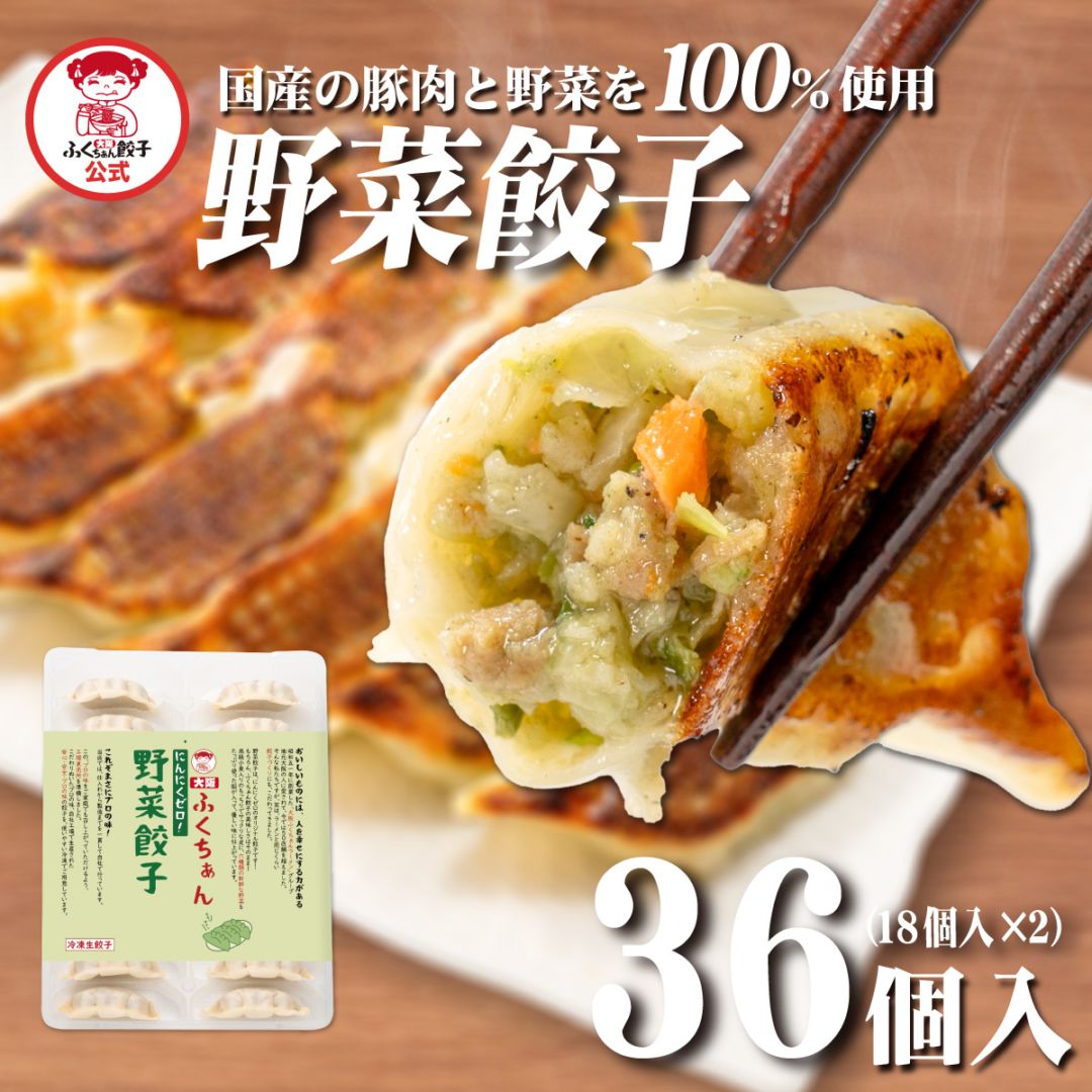 【工場直送】野菜餃子 36個入 にんにくなし [通販]