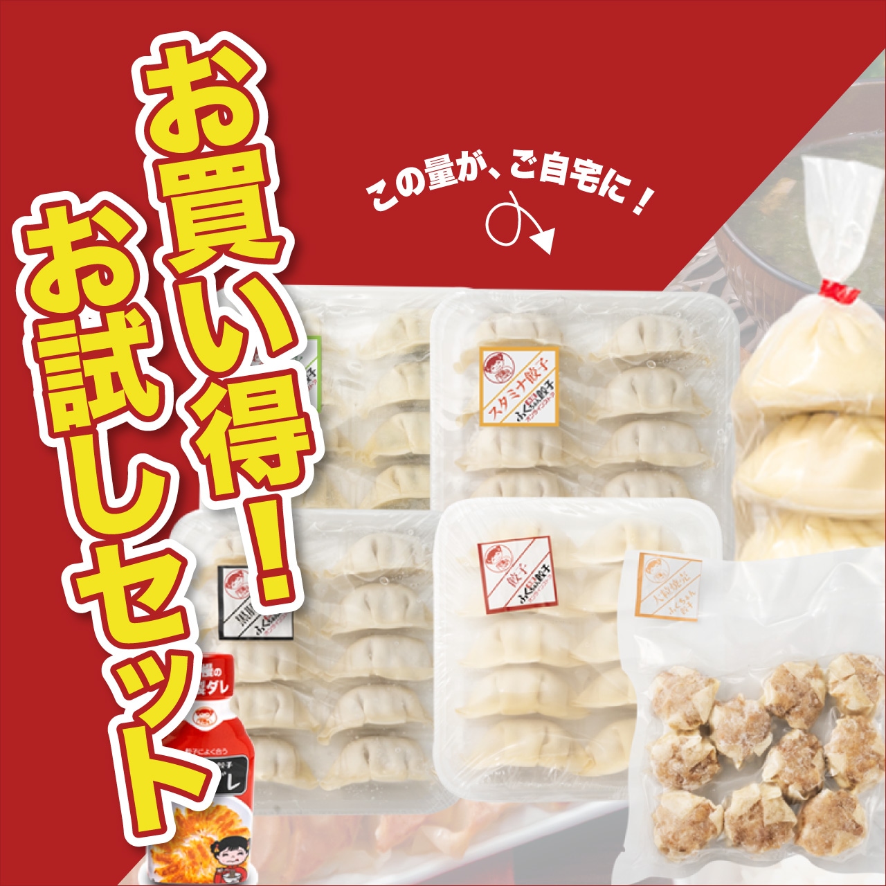 【工場直送】 大阪ふくちぁん餃子オンラインストア限定!《お試しセット》 【送料無料】 ※お一人様1セット限り