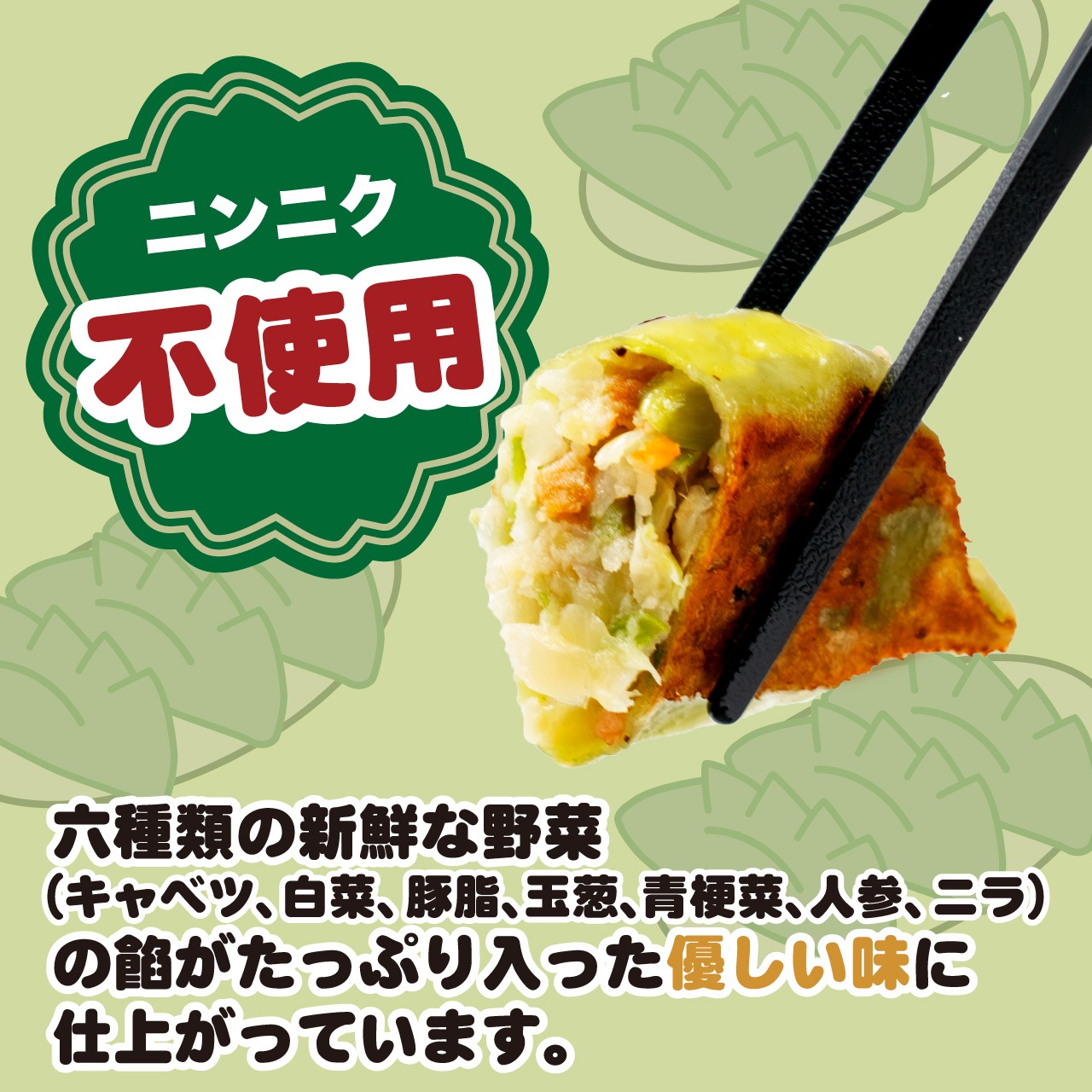 【工場直送】野菜餃子 36個入 にんにくなし [通販]