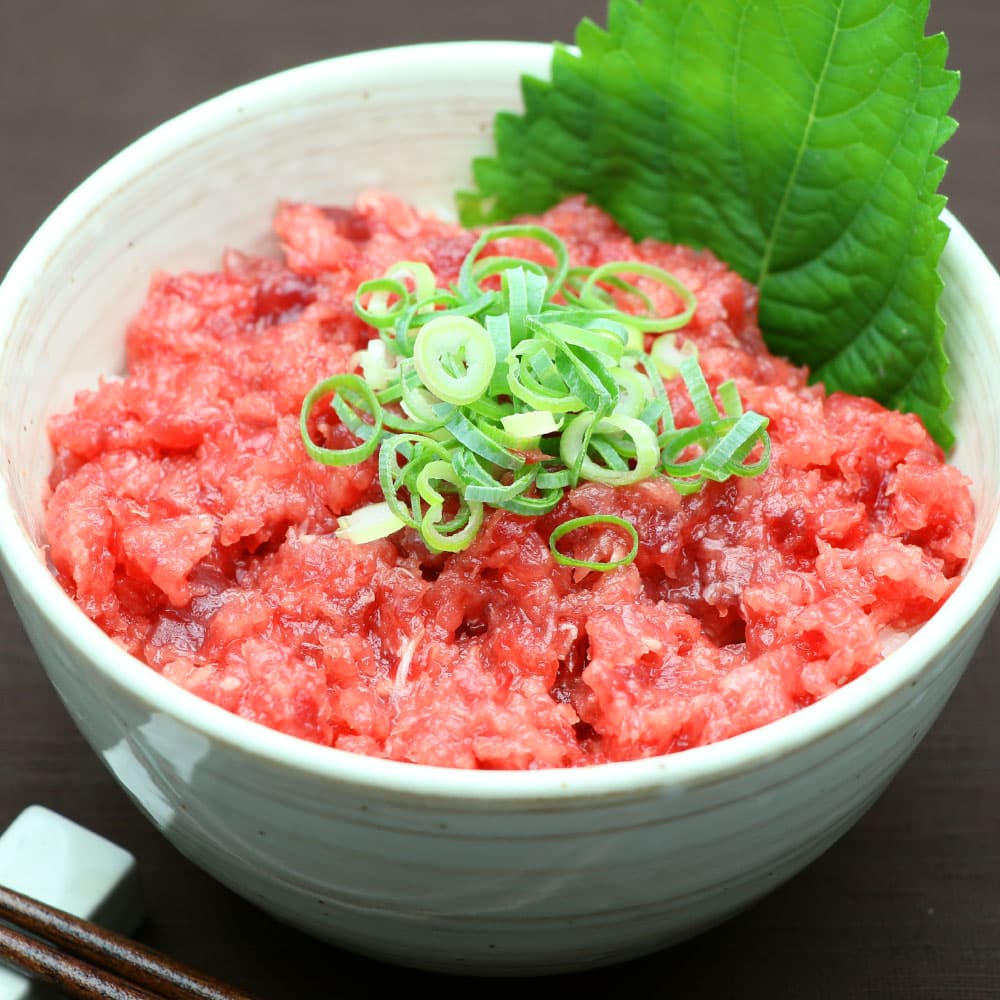 国産限定 まぐろたたき身 300g×3 NO.86518