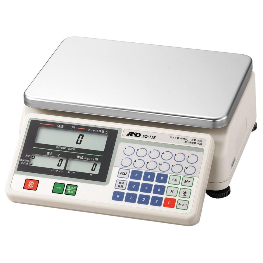 6140 A&D SQ-6K 店舗用料金はかり エーアンドデー A&D 店舗用料金はかり SQ-6K 検定品 ひょう量6kg