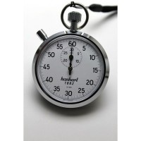 HANHART アナログストップウォッチ 1/5秒 30分計 積算式7石