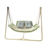 福居家具 法人様向け ハンモック ハンモックチェア ブランコ ガーデンブランコ 自立式 ベンチ 屋外 アウトドア 藤 ラタン 滑り止め 三角構造 おしゃれ H 車上渡し 階上対応不可|ハンモック|アウ