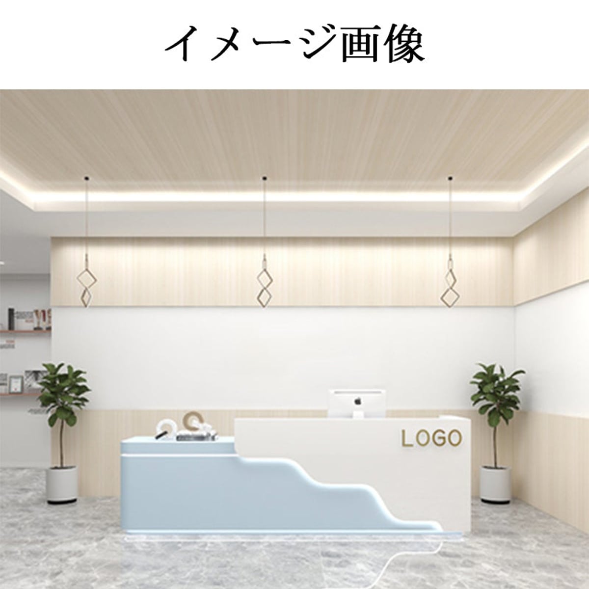 受注生産 法人様向け 受付カウンター 受付台 オフィス受付 エントランス受付 作業台 鍵付き 引き出し 扉付きワゴン モダン ホワイト ...