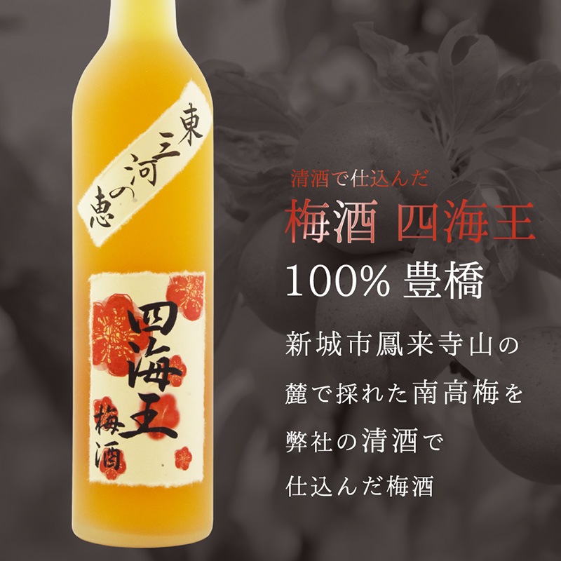 味わい尽くしセット　純米大吟醸「四海王 夢吟香(精米歩合40％)」＆東三河の恵「四海王 梅酒」　720mlx1本　500mlx1本 [al]