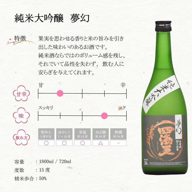 純米大吟醸 夢幻　720ml [al]