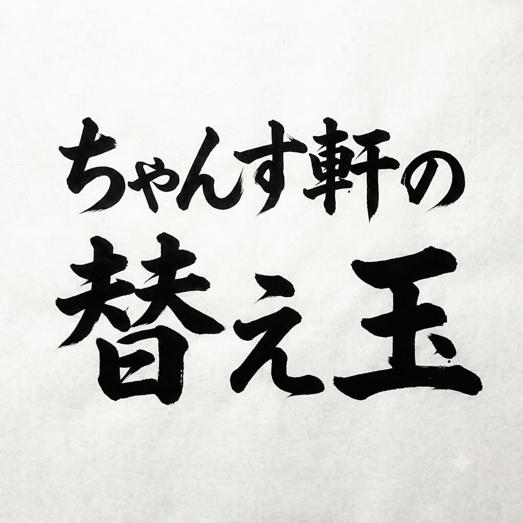 ちゃんす軒　替え玉