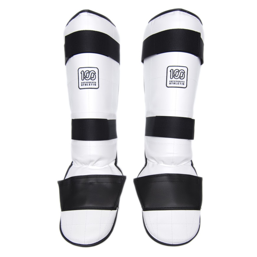 玄関先迄納品 100A MMA SHIN GUARDS WHITE | キックボクシング＆ムエタイ ボクシング