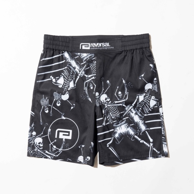 FIGHTING SKULL FIGHT SHORTS��BASIC LENGTH / with POCKET��