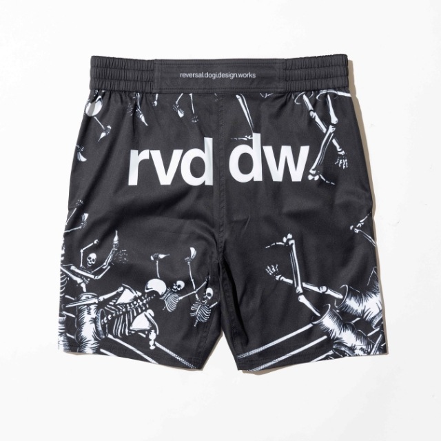 FIGHTING SKULL FIGHT SHORTS��BASIC LENGTH / with POCKET��