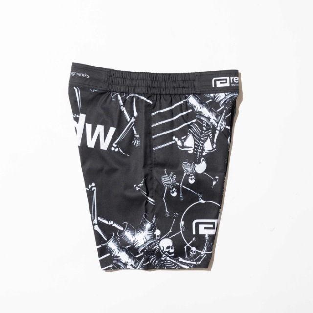FIGHTING SKULL FIGHT SHORTS��BASIC LENGTH / with POCKET��