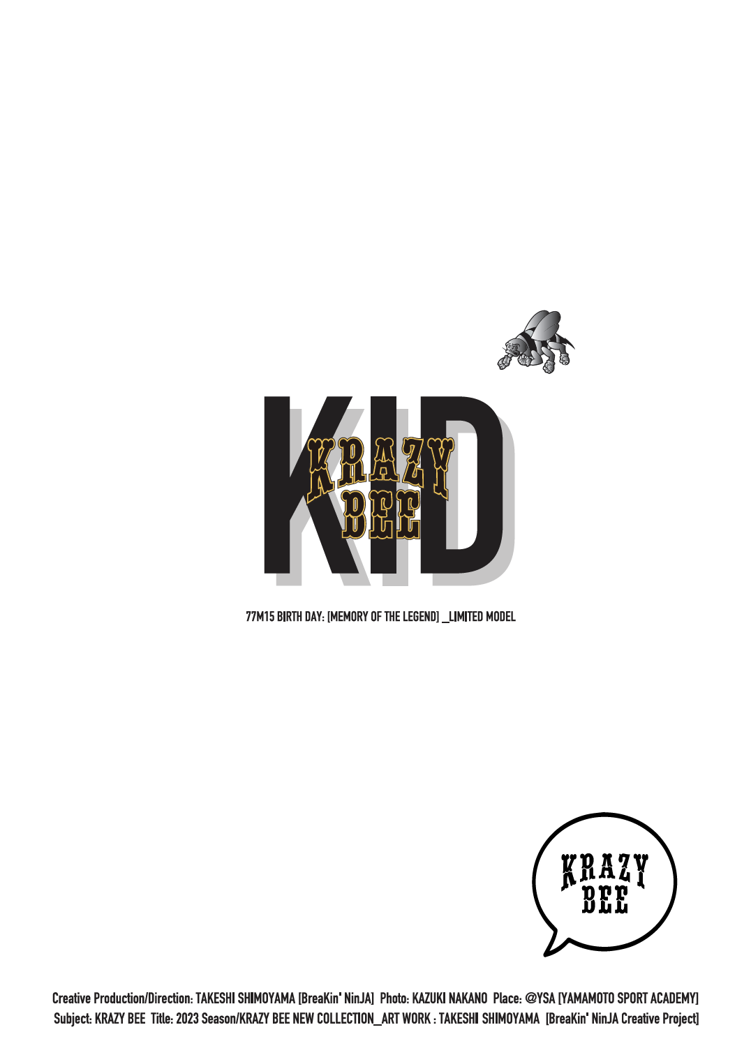 KID BD TEE Creative Collection 2023 BLACK