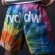 TIE DYE FIGHT SHORTSSHORT LENGTH / NO POCKET