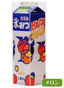 ハニー  氷みつ 【メロン】  容量 1.8L かき氷 みつ 蜜 シロップ 1800ml かき氷シロップ 氷みつ 縁日 イベント 子供会 お祭り 文化祭 学園祭 おまつり 業務用 屋台 パーティー スィーツ デザート 国産