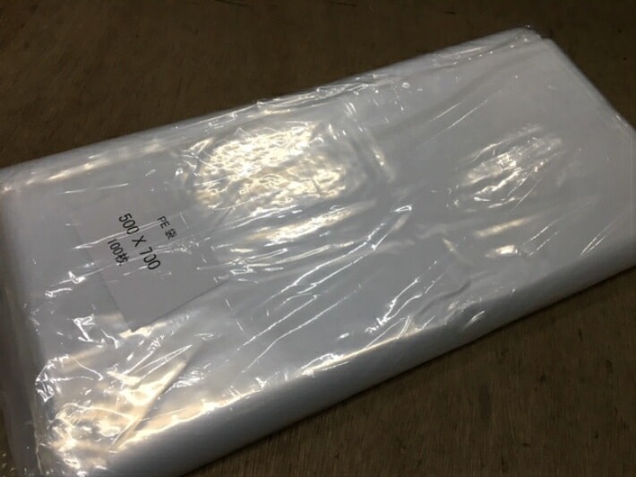 オリジナル】ポリ袋 0.05×500×700mm 【100枚】透明 ポリ 厚手 厚い