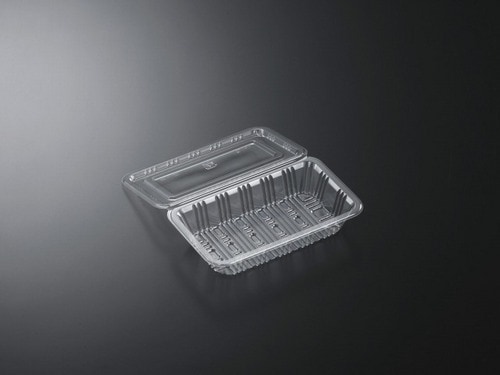 フードパック 中平 95×164×34mm 【100枚】 デンカポリマー 惣菜 容器 透明 パック 使い捨て テイクアウト お持ち帰り コロッケ 揚げ物 天ぷら 焼きそば 焼き鳥 業務用 プロ用 文化祭 学園祭 デリバリー 宅配 おしゃれ 使い捨て食器 使い捨て皿 器