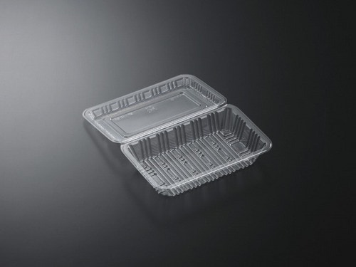 フードパック 特中浅 110×176×40mm 【100枚】 デンカポリマー 惣菜 容器 透明 パック 使い捨て テイクアウト お持ち帰り コロッケ 揚げ物 天ぷら 焼きそば 焼き鳥 業務用 プロ用 文化祭 学園祭 デリバリー 宅配 おしゃれ 使い捨て食器 使い捨て皿 器