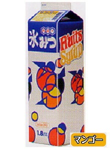 ハニー  氷みつ 【マンゴー】  容量 1.8L かき氷 みつ 蜜 シロップ 1800ml かき氷シロップ 氷みつ 縁日 イベント 子供会 お祭り 文化祭 学園祭 おまつり 業務用 屋台 パーティー スィーツ デザート 国産