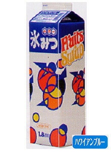 ハニー  氷みつ ハワイアンブルー 容量 1.8L  かき氷 みつ 蜜 シロップ 1800ml かき氷シロップ 氷みつ 縁日 イベント 子供会 お祭り 文化祭 学園祭 おまつり 業務用 屋台 パーティー スィーツ デザート 国産