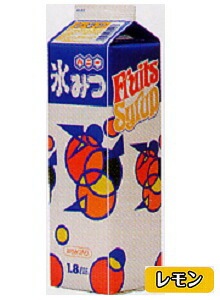 ハニー  氷みつ  レモン  容量 1.8L かき氷 檸檬 みつ 蜜 シロップ 1800ml かき氷シロップ 氷みつ 縁日 イベント 子供会 お祭り 文化祭 学園祭 おまつり 業務用 屋台 パーティー スィーツ デザート 国産