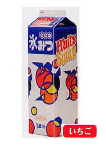 ハニー  氷みつ いちご 容量 1.8L  かき氷 苺 みつ 蜜 シロップ 1800ml かき氷シロップ 氷みつ 縁日 イベント 子供会 お祭り 文化祭 学園祭 おまつり 業務用 屋台 パーティー スィーツ デザート 国産