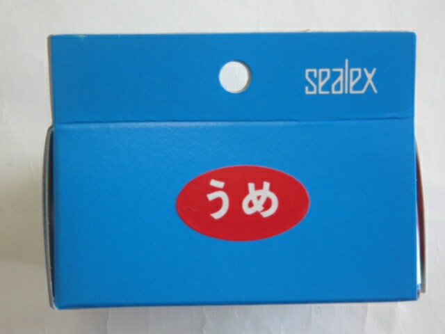 シーレックス シール「 うめ 」 横30×縦17mm 【1箱 1000枚】楕円 おにぎり おむすび シール 粘着 赤 梅 おにぎり おむすび 表示 販売 テイクアウト