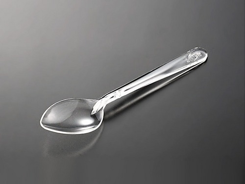 【裸】 スプーン（ 中 ）透明 バラ 長さ 120mm 【100入】 中央化学 プラスチック 裸 使い捨て テイクアウト お待ち帰り 透明 デザート スプーン120 アイス アイスクリーム