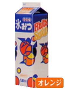 ハニー  氷みつ 【オレンジ】  容量 1.8L かき氷 みつ 蜜 シロップ 1800ml かき氷シロップ 氷みつ 縁日 イベント 子供会 お祭り 文化祭 学園祭 おまつり 業務用 屋台 パーティー スィーツ デザート 国産