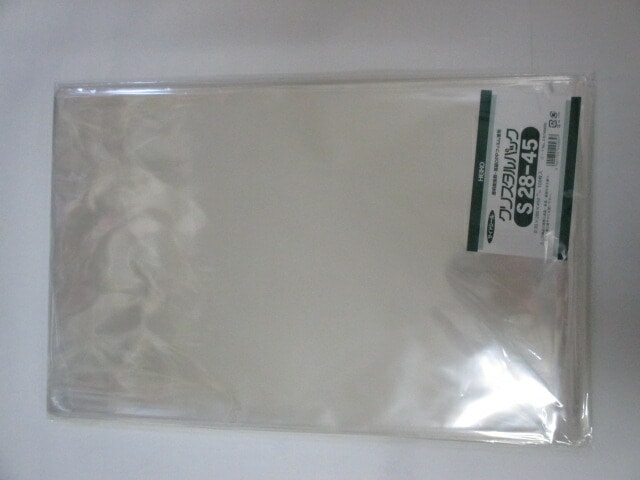 OPP クリスタルパック S28-45  0.03×280×450mm【100枚】シモジマ　 袋 透明 透明袋 梱包袋 ラッピング ハンドメイド クリアパック シモジマ 無地 菓子 小物 ビニール 仕分け 収納 保管 発送