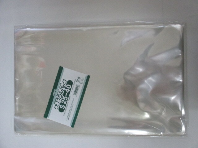 OPP クリスタルパック S25-40  0.03×250×400mm【100枚】シモジマ　 袋 透明 透明袋 梱包袋 ラッピング ハンドメイド クリアパック シモジマ 無地 菓子 小物 ビニール 仕分け 収納 保管 発送