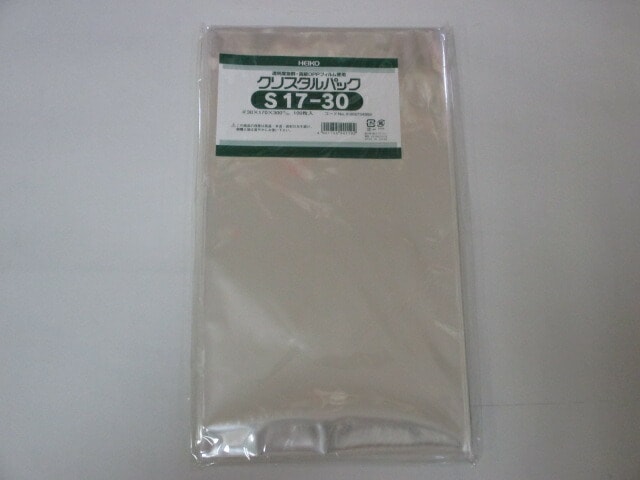 OPP クリスタルパック S17-30  0.03×170×300mm【100枚】シモジマ　 袋 透明 透明袋 梱包袋 ラッピング ハンドメイド クリアパック シモジマ 無地 菓子 小物 ビニール 仕分け 収納 保管 発送