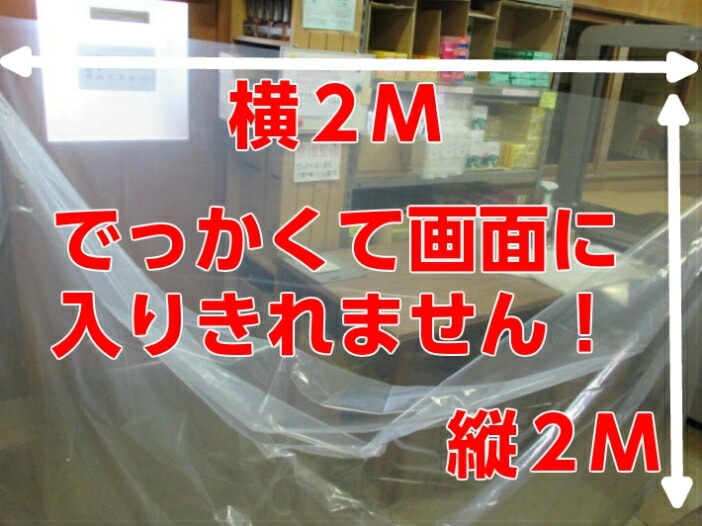 ポリ袋 0.05×2000×2000mm【2枚入】ビニール袋 透明 厚手 ビニール袋