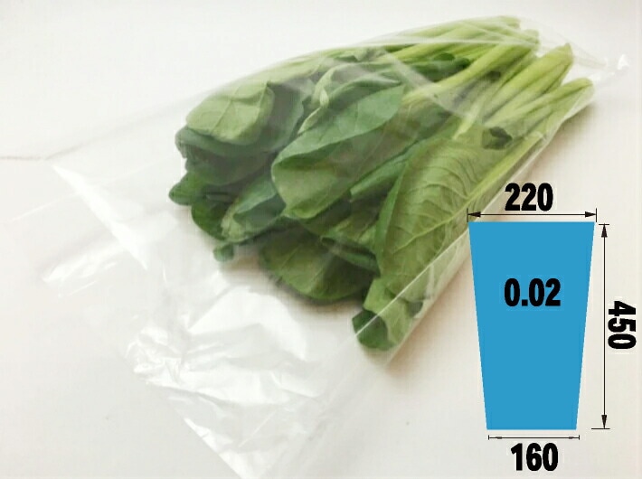 【オリジナル】【底広】 OPP ボードン 無地三角袋 厚み0.02×上幅220/下幅160×長450mm 【1000枚】 穴なし水抜き付  プラマークなし   防曇袋 野菜袋 出荷袋　三角袋 OPP ボードン