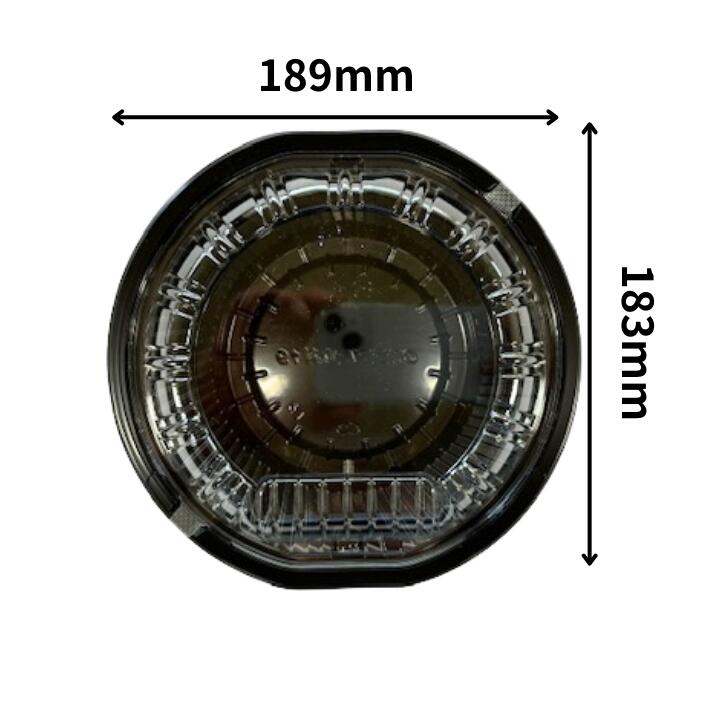 セット】CZ ラプレ 丸丼 19 BS黒 透明蓋セット【50枚】189×183×45(蓋23