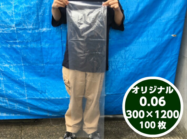 【オリジナル】ポリ袋 0.06×300×1200mm【100枚入】 長物 ポリ 厚手 透明 新巻鮭 新巻 鮭 冷凍保存 保存 ネギ ゴボウ 長人参 農家 土付きねぎ 長ネギ 漁業 土ごぼう 0.06 300×1200 日本製