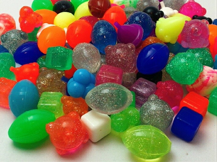 【イベントグッズ】100入 変形 スーパーボール 4点 ミックス  【100個】【直径18mm～38mm】 ボール すくい 水に浮く プール イベント