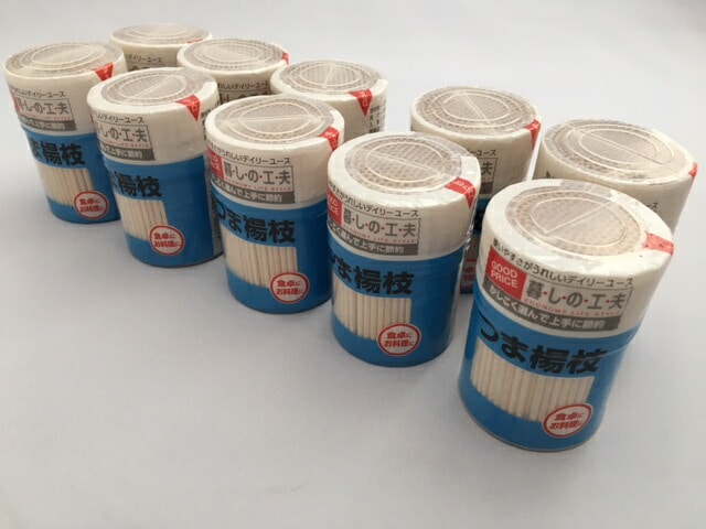 つまようじ 妻楊枝 SL-350 大和物産 10パック (約320本/1パック) 本体