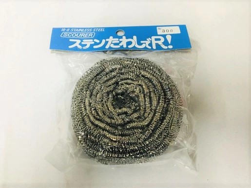 【カウゼル】ステンたわしでR！【１個】 60g ステンレスたわし 18-8 ステンレス スチール NO.306