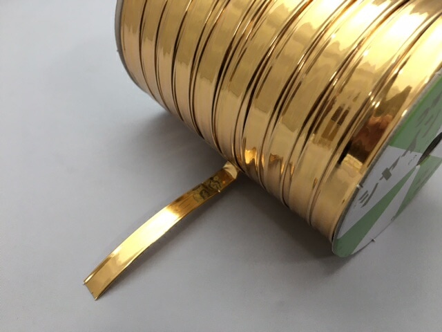 コケシ シャインテープ 701 小巻 赤金 9 mm巾×110M巻 テープ ゴールド