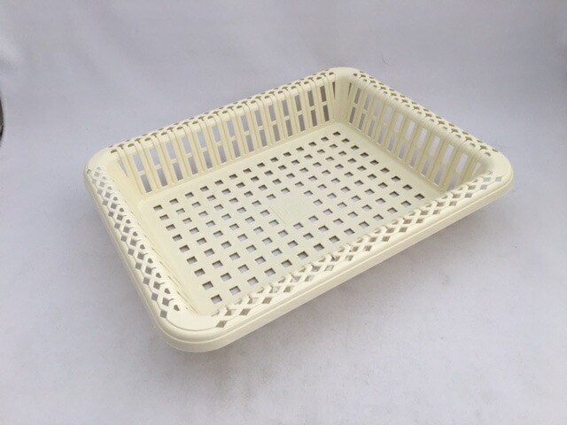 ロマン篭 S 10枚 346(302)×274(230)×63(59) mm 信和 かご 小 フルーツ かご盛り 贈答 プラスチック プラ クリーム 果物 ロマン 贈答 引き出物