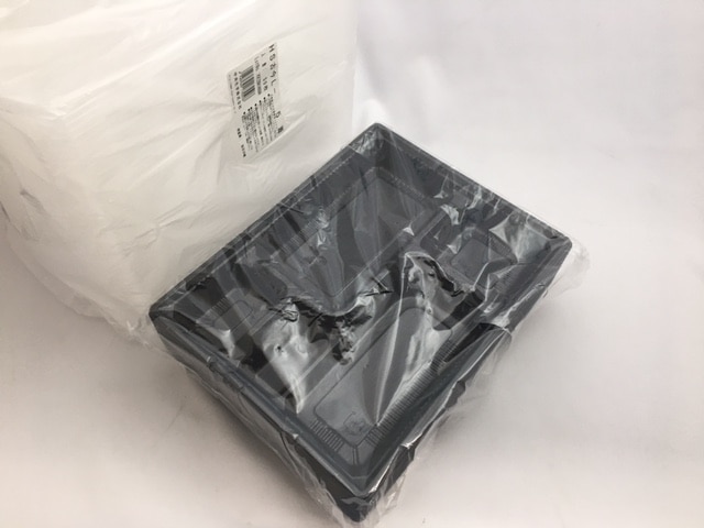 【セット】HS 古今-5 黒 ME 透明蓋 セット【50枚】267×206×30(蓋19)mm【レンジ不可】  弁当箱 中央化学 テイクアウト容器 容器  パック 使い捨て テイクアウト お持ち帰り 嵌合 業務用 プロ用 文化祭 デリバリー 宅配 おしゃれ 使い捨て食器 使い捨て皿 器 古今
