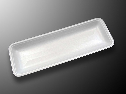 発泡 トレー CN33-12E （L)【100枚】 330×115×25 mm 中央化学 PSP 白 食品トレー   容器 刺身 惣菜 鮮魚 テイクアウト お持ち帰り 使い捨て レンジ不可 CNトレー CN おしゃれ 使い捨て食器 使い捨て皿 器