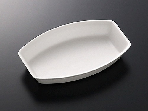 芝舟 102 白 【50枚】 211×144×33 mm 中央化学 PSP 白 食品トレー   容器 刺身 惣菜 鮮魚 テイクアウト お持ち帰り 使い捨て レンジ不可 小判 皿 焼き魚 おしゃれ 使い捨て食器 使い捨て皿 器