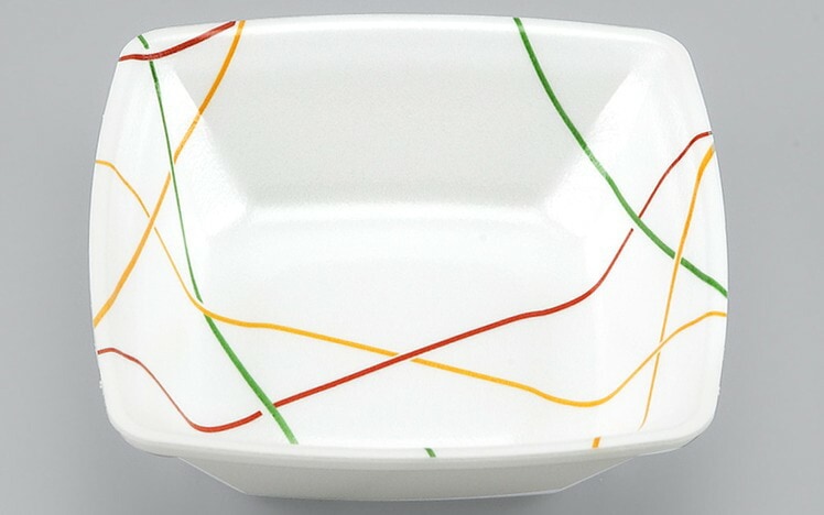 発泡 トレー V-81-30 トリオライン 【50枚】 114×114×30 mm シーピー化成 PSP 柄 食品トレー   容器 刺身 惣菜 鮮魚 テイクアウト お持ち帰り 使い捨て レンジ不可 CP CP化成 おしゃれ 使い捨て食器 使い捨て皿 器