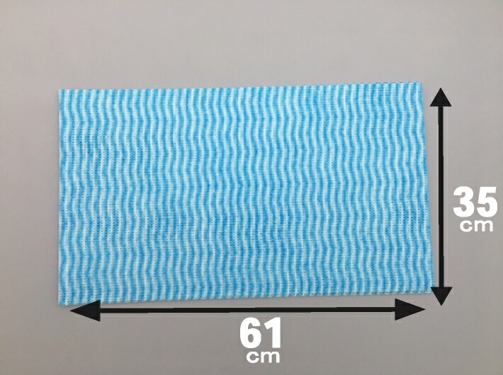 厚口】 カウンタークロス 青 ブルー 35×61cm 1箱 60枚 FT-303N 抗菌