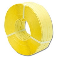 手締め用】PPバンド 1000M 黄色 幅15.5mm×1000m巻 手巻き用 15.5×1000