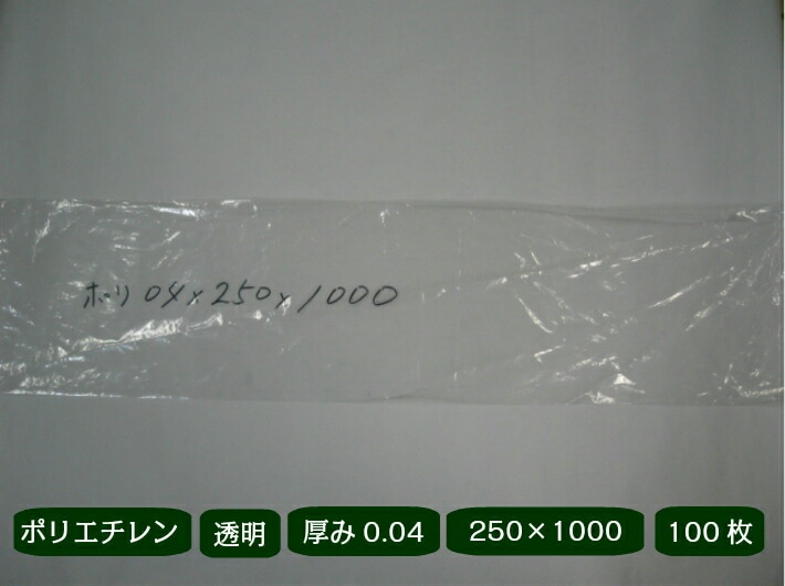 【ケース】【オリジナル】ポリ袋 0.04×250×1000mm【1000枚】 長物 ポリ 厚手 透明 新巻鮭 新巻 鮭 冷凍保存 保存 土ねぎ2kg ネギ ゴボウ 長人参 農家 土付きねぎ 長ネギ 漁業 0.04 250×1000 ビニール袋 日本製