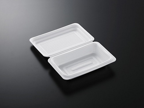 街並折 K19-13 【50枚】 257×191×高さ33mm 弁当箱 レンジ不可 中央化学 テイクアウト容器 弁当 容器 使い捨て 発泡 発泡ポリスチレン 業務用 プロ用 文化祭 学園祭 デリバリー 宅配 おしゃれ 使い捨て食器 使い捨て皿 器