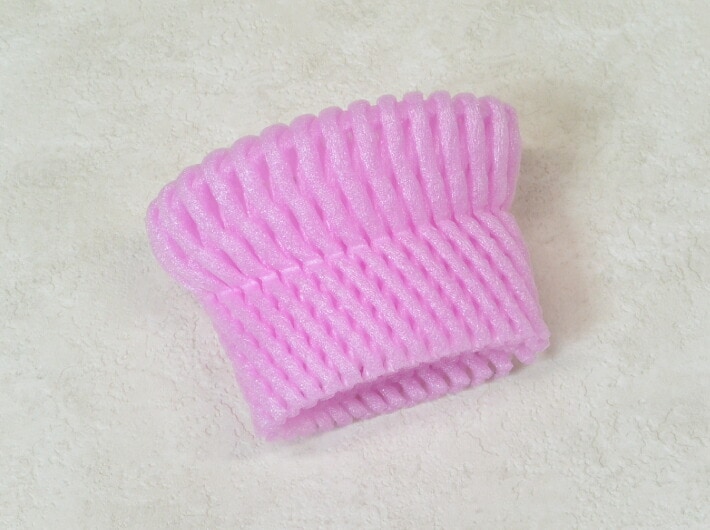 【ピンク】バイオ フルーツキャップ TSW-5 ピンク 【ダブル】5cm 【100個】バイオプラスチック20% 果物 緩衝材 保護材 発泡 ネット いちご 苺 キウイ キャップ フルーツ 網 輸送 衝撃 守る 保護 振動