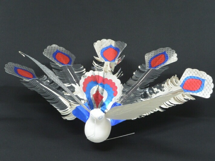 フラワー用 孔雀 大 白 仏事 篭盛り